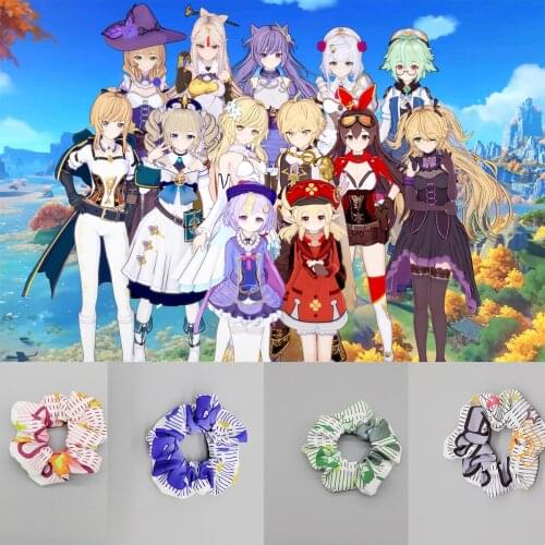 Animation Game genshin impact cosplay peripheral hair accessories Meng Keli carved clear large intestine hair circle headdress