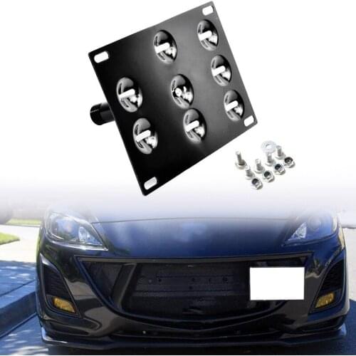 Car Bumper Tow Hook License Plate Mount Bracket Holder License Plate Holder for Mazda 3 Mazda 6 CX5 MX5