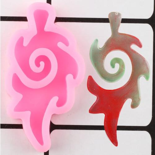 Shiny Cloud keychain Silicone Mold Key Chain Pendant Polymer Clay Mould DIY Jewelry Epoxy Resin Molds