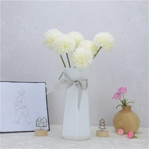 Artificial Flower Bouquet Silk Dandelion Flower Ball Fake Flowers DIY Home Widding Decoration Valentines Day Gifts