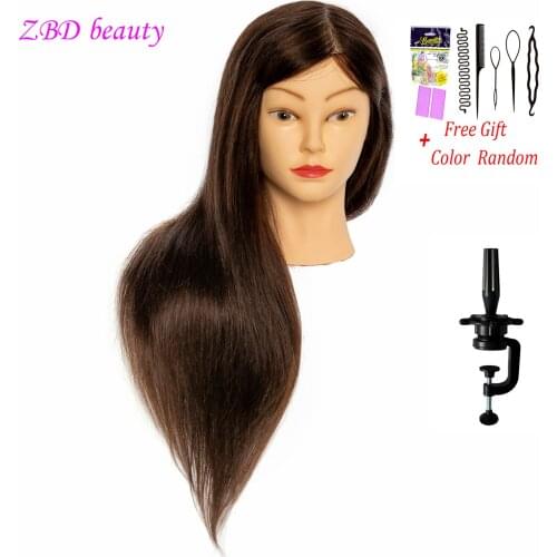 Mannequin Head 85% Real Human Hair Hairstyles Hair Training Styling Professional Hairdressing head