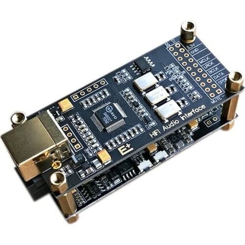 SA9227+ES9038Q2M finished decoder board hifi fever USB audio card converter kit DSD128 32Bit 384KHz