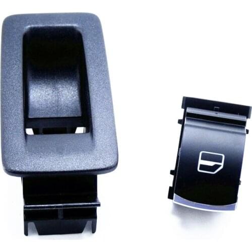 1 Set Chrome Power Window Control Switch Button& Panel Frame for VW Passat B6 Jetta Golf 5 MK6 Touran Tiguan 1F0959527 5ND959855