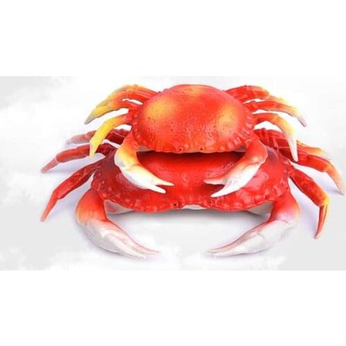 Simulation Big Crab Flower Crabs Seafood Model Animal Toy Cabinet Supermarket Display Hotel Decoration Sea Life Finished Goods