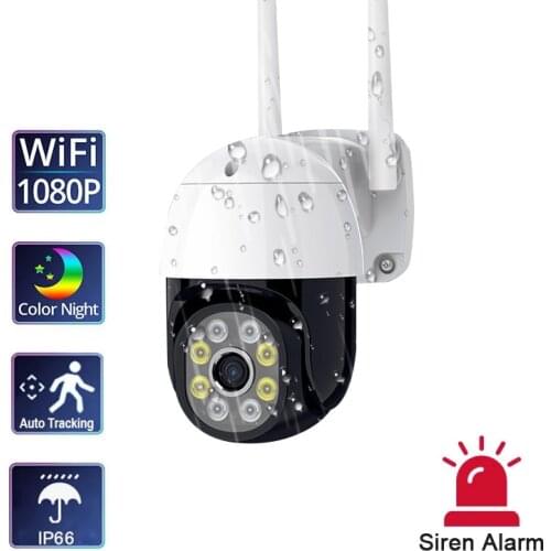 Mini 5MP PTZ Wifi Camera Outdoor Full HD 1080P 3MP Two Way Audio P2P Auto Tracking Cameras Camera Video Surveillance Wifi IP Cam