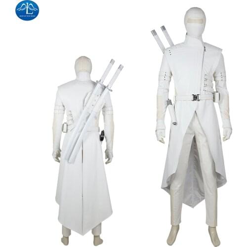 G I Joe Retaliation Storm Shadow Cosplay Paladin Halloween Costume White Trench Coat Leather Uniform Mask Outfits Custom Made