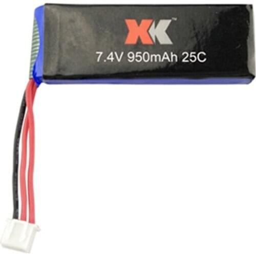 7.4V 950mAh Lipo Battery for WLtoys XK X251 RC Quadcopter Helicopter Spare Parts for 7.4v Drone Battery