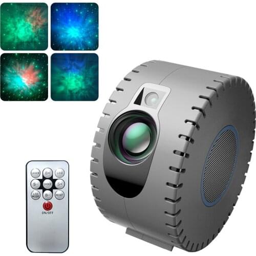 Aurora Star Sky Projector Night Light LED 360 Rotating Projection Lamp Remote Control Night Lights Atmospher Bedroom Beside Lamp
