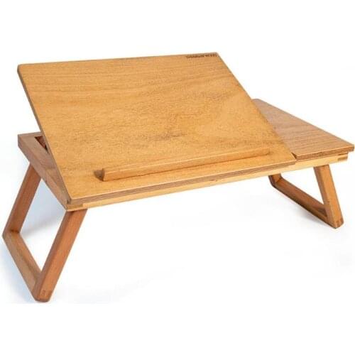 Laptop stand - Portable Laptop Desk Bed - Comfortable Bed Desk Table - Work Desk on Sofa - Laptop Stand Wooden (Beech) - Student