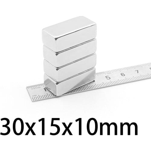 1-10PCS block Powerful Magnets N35 DIY Neodymium Magnet 30x15x10mm Permanent NdFeB Magnets 30*15*10mm