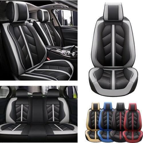 5 Seats Luxury Leather Car Seat Cover For Mitsubishi ASX 308 Eclipse cross Grandis Montero Lancer Pajero Outlander Car Styling