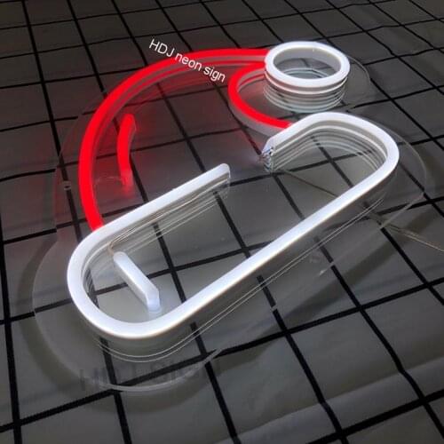 Christmas Hat Gift Commercial Christmas Decorations Acrylic Flex Led Custom Neon Sign Light Ins Wall Hanging Decor Home