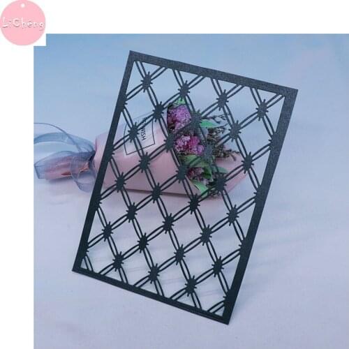 Gird Frame Slimline Cutting Dies Scrapbooking Mold Embossing Folder Making Craft Stencil Stamps and Card Metal Dies Cut New