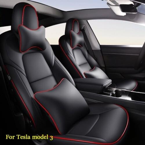 Car styling Fashion High-end accessories Car Special ar seat cover for Tesla model 3 2019 waterproof protective pad cushion