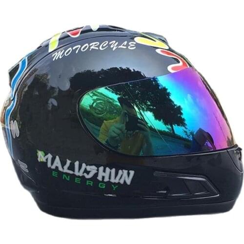 Full Face Motorcycle Helmet Electric Safety Single Lens Helmet Casque for Women/Men Casco ABS Material Helmet