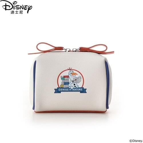 Disney New Frozen Olaf Women Cosmetic Bag Waterproof Clutch Travel Cosmetic Bag Zip Girls Pouch Makeup Travel Wash Storage Bag