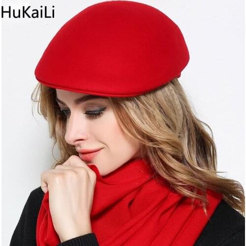 Nobility fashion female cap beret woolen forward cap spring and summer female hat