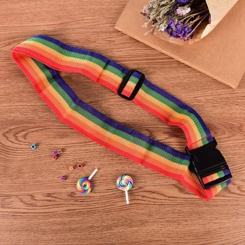 1PCS Suitcase Reinforcement Belt Adjustability 100~180cm Luggage Strap Travel Essential Luggage Packing Belt