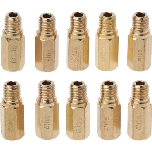 10pcs Main Jet For PWK OKO CVK Mikuni KOSO Motorcycle Carburetor Vice Injectors Nozzle Size 100-140