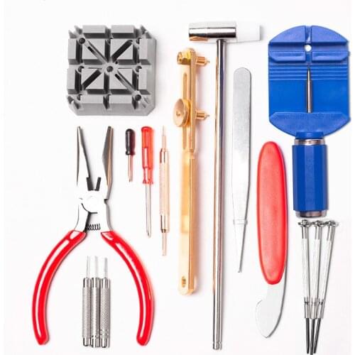 16pcs Watch Remover Repair Replace The Battery Watchmaker Replacement Wrist Watch Repair Tool Household Hardware Combination Kit