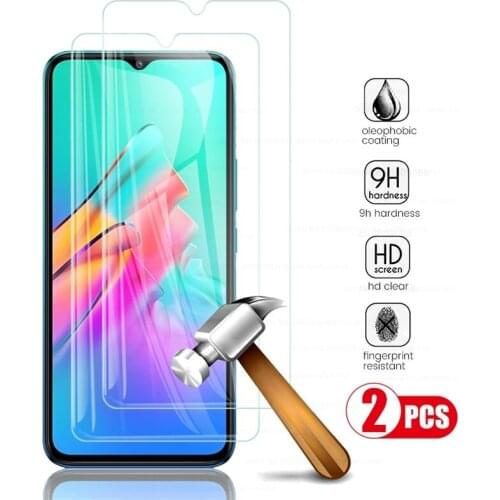2PCS 0.26mm 9H Premium Tempered Glass for Infinix Hot 10 Lite Light 10 9 Play Note 8 7 HD Explosion-Proof Screen Protectors Film