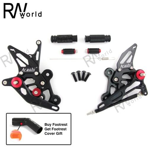 2015-2021 GSX-S750 GSXS750Z CNC Adjustable Rearsets Rear Sets Foot Rests Pegs Pedal For SUZUKI GSXS750 Z 2016 2017 2018 2019 20