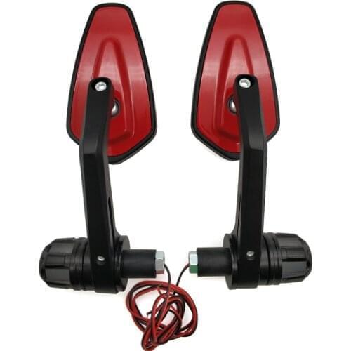 22mm Universal Motorcycle Mirror with signal light End Side Rearview Mirror for Honda Black SpiRit NC750S NC750X CB1100 CBF1000