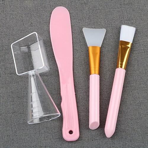 4pcs/set Makeup Silicone Facial Mask Brush Face Mud Cream Brushes Diy Skin Care Make Up Foundation Cosmetic Beauty Tools
