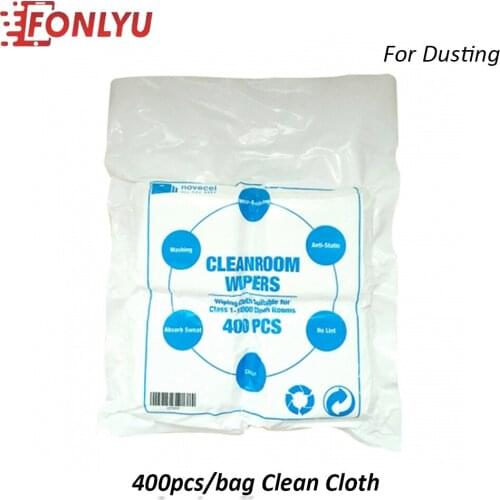 400pcs/lot LCD Screen Cleaning Cloth Dust-Free Film Wiping Clean Cloth 10cm*10cm For Mobile Phone Screen Repair