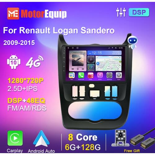 For Renault Dacia Logan I Sandero Lada Lergus Duster 2009-2016 2din Car Radio Navigation GPS Autoradio Multimidia Video Player