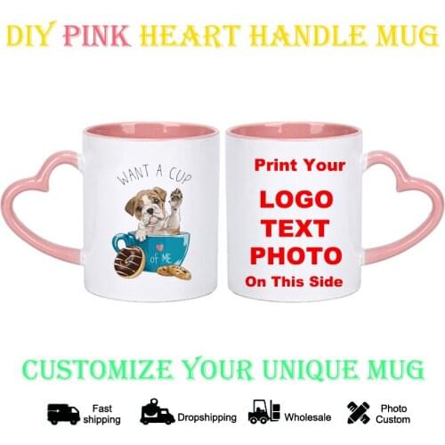 DIY Photo Mug dog in the cup pattern KTDZ-DW-008-FA,custom your photo on Tea cup,unique Ceramic Coffee Cup best gift