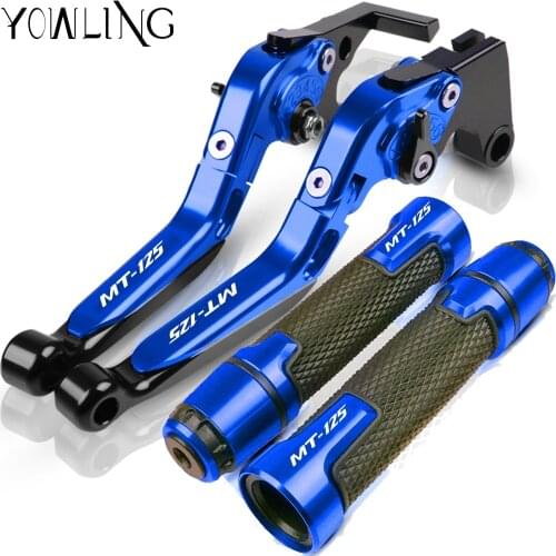 For YAMAHA MT125 MT-125 2014 2015 2016 2017 2018 2019 Motorcycle Accessories Brake Clutch Levers Handlebar Hand Grips ends