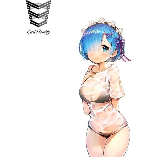 EARLFAMILY Hot Sexy Bikini Girl Decal Vinyl Car Sticker Cartoon Car Styling Auto Motor Decorative Funny Car Decal Graphical