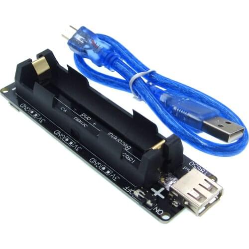 ESP32 ESP32S For Wemos For Raspberry Pi 18650 Battery Charge Shield Board V3 Micro USB Port Type-A USB 0.5A For Charge