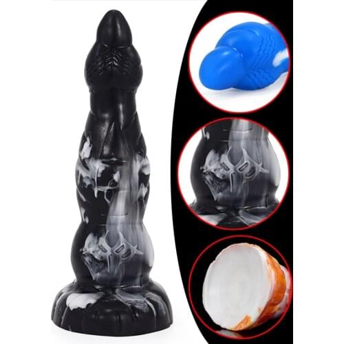 2021 Alien Dildo Silicone Soft Colorful Sex Dildos Sex Toys For Women Erotic Butt Massage Orgasm Anal Beads Sex Shop Adult Toy