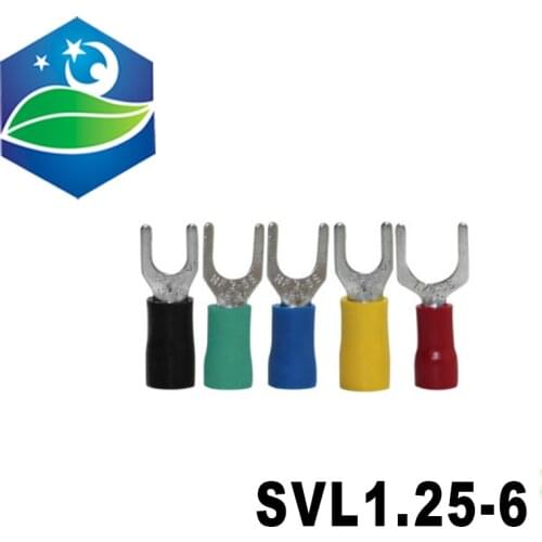 Good quailty red copper 1000 PCS SVL1.25-6 Cold Pressed Terminal Connector Suitable for 22AWG - 16AWG Cable lug