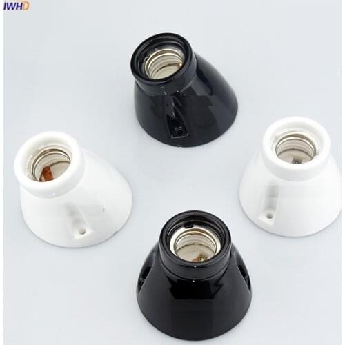 IWHD DIY Homekit Ceramic E27 Socket Lamp Holder For Table Light Portalamparas Vintage Bulb Holder Lamp Base Fitting Socket