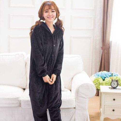 Kigurumi Kumamon Bear Costume Kids Pajama Adult Animal Onesie Women Men Hooded Kegurumi Sleepwear Flannel Pijamas