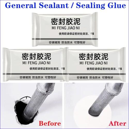 1Pc Household Air Conditioning Hole Sealing CementPlasticine Waterproof Wall Hole Sewer Sealing Mud Sealant Decoration Supplies