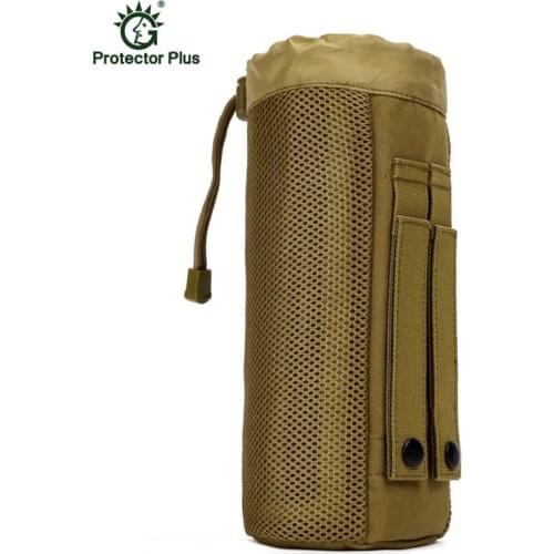 Molle Water Bottle Camouflage Kettle Set Field Tactics Pocket Accessories Small Carrier Holder Bag S29