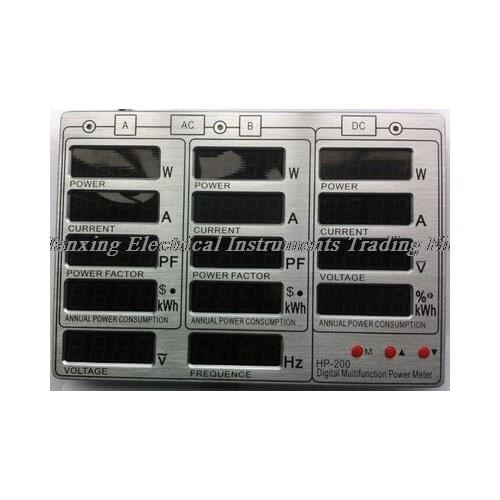 LED energy-saving lamp tester / AC and DC power table LED display box dedicated header HP200, AC20A, 2-channel, DC10A, 1-channel