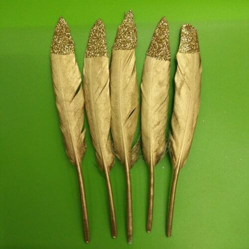 Hot Selling,Dyeing Goose Feathers,500pcs/Lot,Golden Feathers,Decorative Feathers,Feather Wedding Decor,Party Supplies