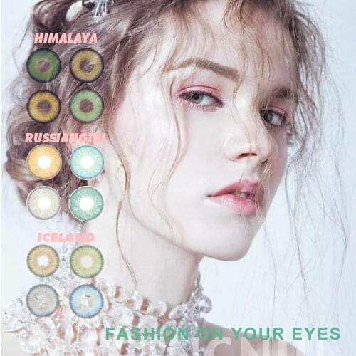 Fashion Colored Eye Contacts Lens Yearly RussianGirl Himalaya Iceland Seriess Hotsale Color Contact lense Hotsale Contact Lens