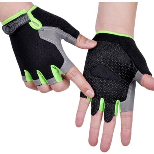 Half-finger Gloves Mens Cycling Fitness Outdoor Sports Sunscreen Non-slip Breathable Thin Fingerless Half-cut Ladies Gloves