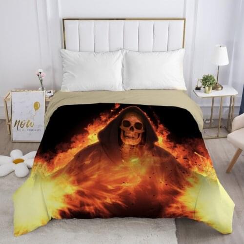 Skull Deadpool lady Duvet cover Quilt/Blanket/Comfortable Case 140x200 240x220 240x260 Queen King Single Bedding for Home flame