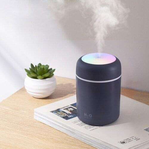 Portable 300ml Humidifier USB Ultrasonic Dazzle Cup Aroma Diffuser Cool Mist Maker Air Humidifier Purifier with Romantic Light