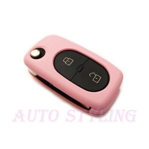 Pink Key Cover for Audi 2 Button Case Remote Fob Protector Cap Shell Bag Car41p