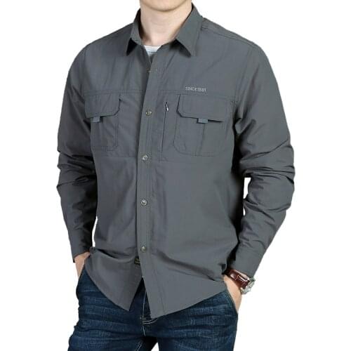 Mens Tactical Shirts Summer Lightweight Quick Drying Shirts Army Military Shirts short Sleeve Outdoor Work Cargo Shirts