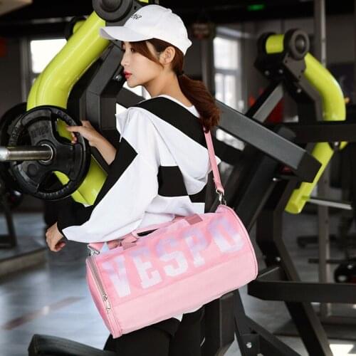 Gym bag large capacity female wet and dry separation trend letter Yuantong sports bag swimming bag travel bag