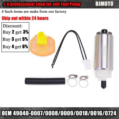 Fuel pump For Kawasaki ZX600 Ninja ZX-6/6RR ZX636 ZX-10R ZX-12R ZX1200 ZX1400 Ninja ZX-14 ZZR1400 ABS JET SKI JT1500 STX15F/12F